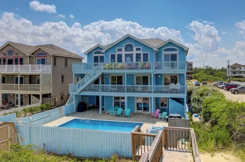 Beach Please 8BR 7BA Beachfront Pool Hot Tub - Balkoner