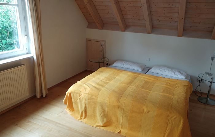 Vacation apartment for 3 on a hillside with a dream view of the lake