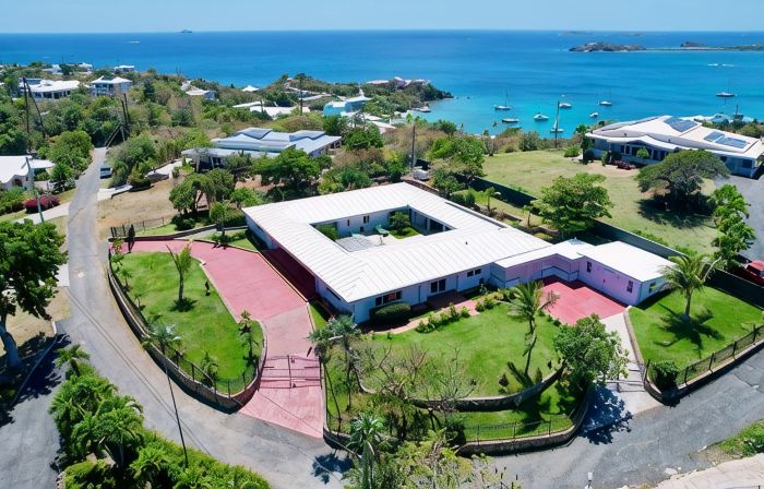 Exquisite Courtyard Villa on St. Thomas East End / Ocean Views + Modern Comfort