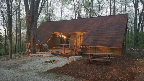 Seven Springs Cabin - Luna Chalet - Authentic, Pet Friendly Log Cabin - Chalets