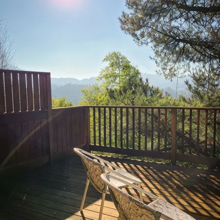 Cozy & Quiet 2 bdrm private Treehouse getaway with Amazing Views minutes from UO