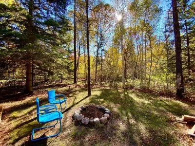 Beautiful log cabin on a private wooded lot
