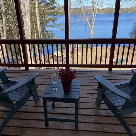 Adirondack Home on Lake Snow