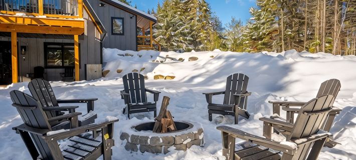 Modern A-Frame~ 9min Sunday River! HotTub! FirePit! Arcade Games! Slps 12 Hotels in Bethel