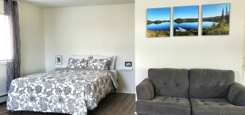 Corner Studio with Full Kitchen, 800 sq ft- Sunny Views Include Mt. Susitna - Apartments