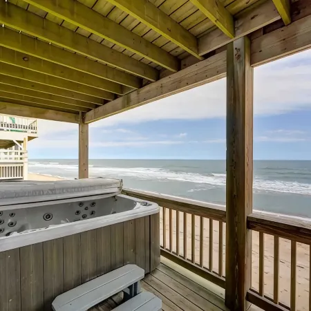 8BR Oceanfront in OBX w HotTub, Elevator & Theater Room!