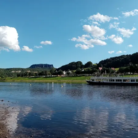 Stylish vacation apartment Zum Dorfladen Rathen in the heart of Saxon Switzerland