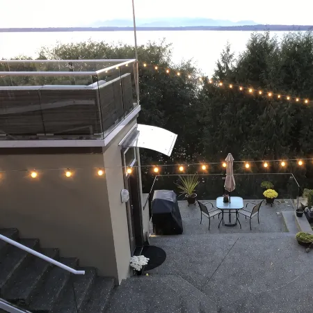 Spacious Romantic Salish Sea View Suite on Luxury Seattle Estate