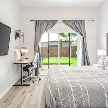 ❤️modern 5☆accommodation in 3B2B✔King size bed✔ BBQ✔ pet friendly✔5 mi to Domain