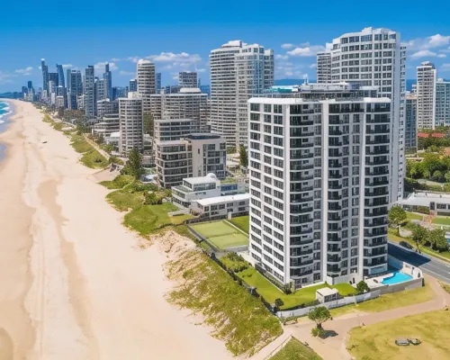 โกลเดน แซนด์ ออน เดอะ บีช โรงแรมในMain Beach