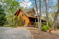 Cozy Fireplace and Scenic Porch Retreat - Charming Log Home