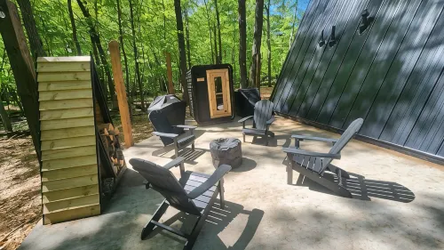 Tiny Home-A Frame-Cold Plunge-Fire Pit-Seclusion - Homestays