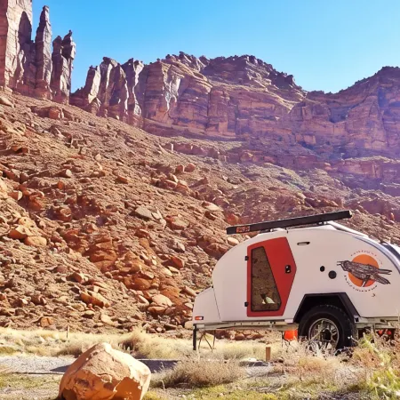 Red Rock Base Camps Teardrop Trailer #3. Take your hotel room outside!