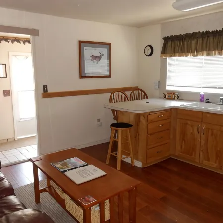 The Pinecone Cabin is a small cozy cabin in the heart of West Yellowstone, MT.