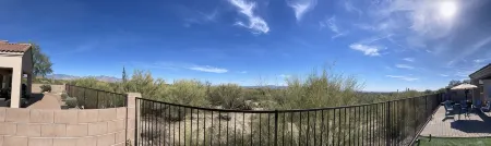 Relax with Sonoran Nature Preserve views plus bike trails & several golf courses