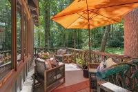 Magical Six-Level Retreat with Luxury Amenities near Main Street & Waterfalls!