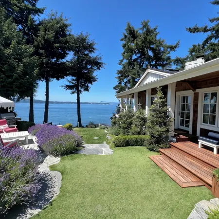 Magnificent up-close WATERFRONT "SunBright Le Reve"   Premier westside Orcas