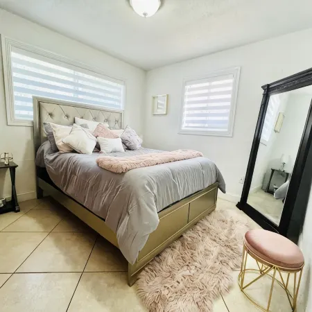 Such as house with heated pool, near to parks and lakes