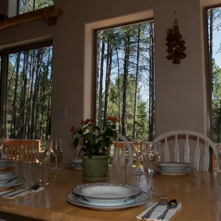 Angel Fire Chalet Nestled in the Pines, convenient to Ski and Golf w/Hot Tub