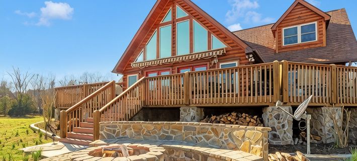 7 Person New Hot Tub  at Stunning Log Cabin 4 Bed 4 Full Bath  5 Min  to TI Hotels in Polk County