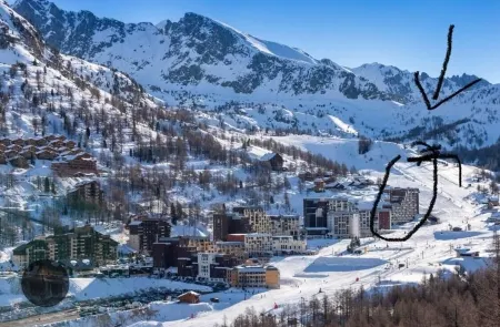 2P FRONT DE NEIGE SUD CALME