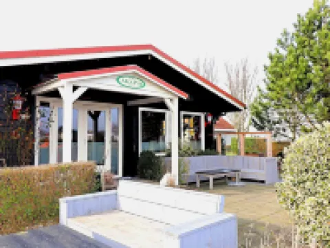 荷蘭的野營帳篷，靠近沙丘和海