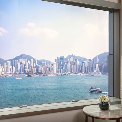 雙床 豪華房 維多利亞港景觀 香港海景嘉福洲際酒店優惠