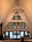 Scenic 3-bedroom Aframe with WiFi and AC on Three Lakes Chain