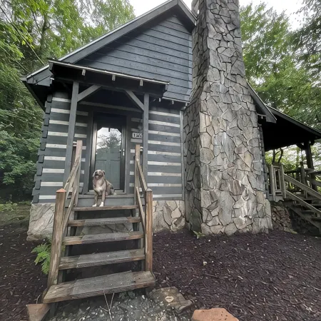 Modern amenities in a rustic landscape