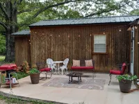 Tiny home cabin by the pond
