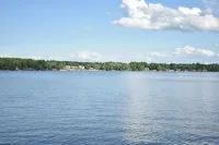 Lakeside living awaits at beautiful Lake Milton, OH with dock across the street