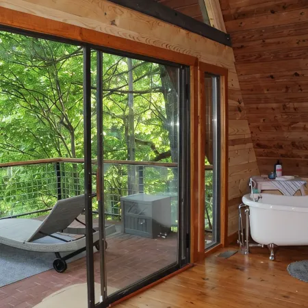 Private mountain cabin surrounded by Nat'l Forest! Visit wineries, hike the AT!
