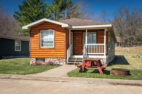 The Bear Cabin at the Riviera Resort in Neillsville, Wisconsin!