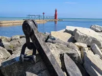 Waterfront Getaway with reserved Dock/Boat Slip on Ahnapee River Wifi Hotels in Algoma