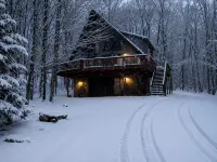 Spacious 5 BR/3 BA Pocono Chalet game room in the Hideout - 4-Star