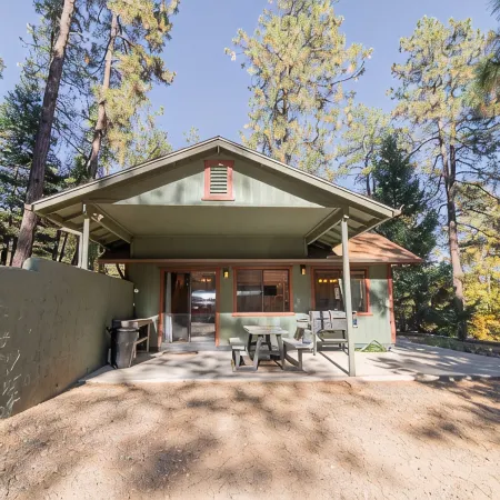 Cozy Pines Hideaway- BBQ, Fire-Pit, Zip-Line, and Fireplace