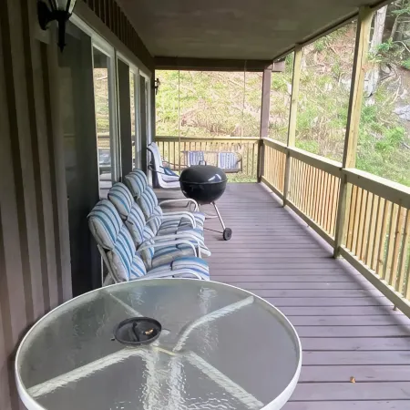 cabin on a stream