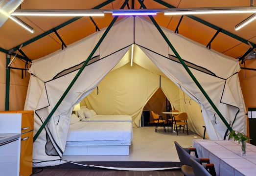 보은 산외글램핑 바비큐 준비