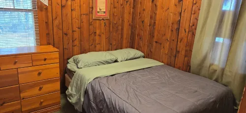 Family and pet friendly, waterfront cabin on Lost Lake, with private dock