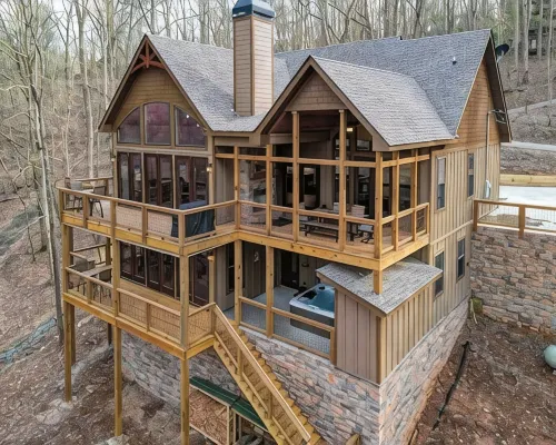 Riverfront Cabin! Hot Tub, Bar, & Fireplace; Family Friendly; Fire Pit Hotels in Ellijay