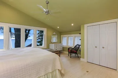 LUXURY Lakefront Property on Private Beach with Stunning Lake Views and Sunsets