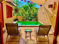 Relax in the private pool, chill out in the palapa or walk to the beach or Plaza - Gym