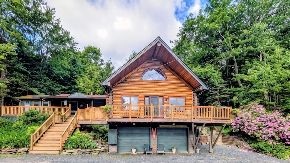 Handcrafted Log Cabin • Walk to Lake • Private Backyard w/Fire Pit • Sleeps 8