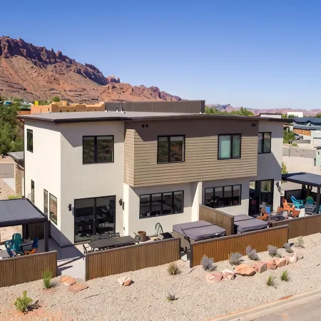 Luxury twin home.  Beautiful views. Private hot tub. Covered outside patio.