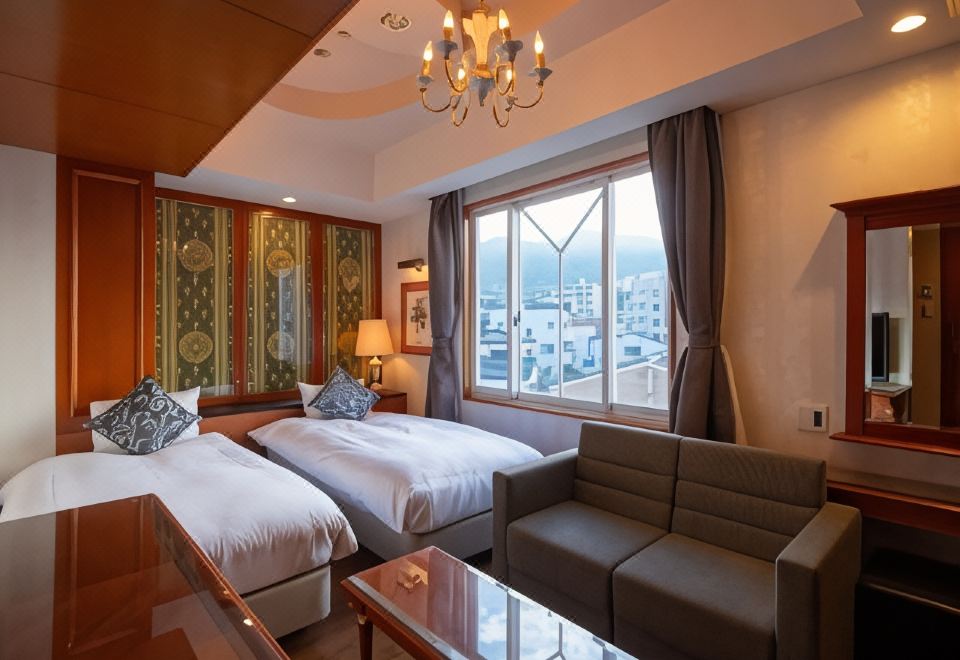 호텔 콘체르토 나가사키의 욕실에 있는 전신 욕조 이미지