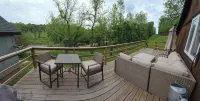 Waterfront cabin w/creek waterfall, pond & 2 decks. Nestled in the Ozark hills. - Alppimaja