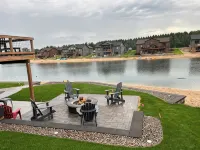 Relax & Unwind at Sunset Lake Paradise 4Br Lakefront Retreat with Fire Pit, WiFi