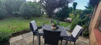 Large apartment with fireplace and washing machine