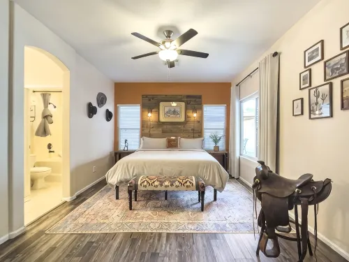Saddle In & Kick Back: Old West Charmer w/King Bed and Putting Green - 3-Star