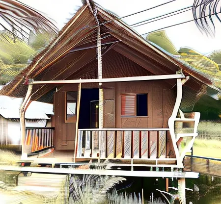 Frog Garden Hut